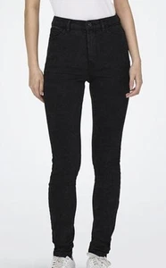 Only Damen Jeans Hose Gr.M/30 Skinny hohe Taille schwarz Frau - Bild 1 von 6