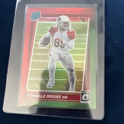 2021 PANINI DONRUSS FOOTBALL GREEN OPTIC PREVIEW #P-270 RONDALE MOORE RC NM/M - Image 1 of 2
