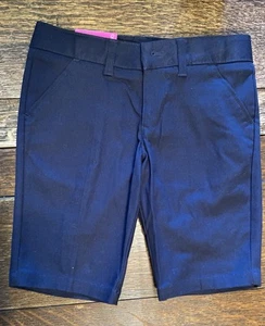French Toast Girls Bermuda Uniform Shorts Size 8 | Navy | 8” Inseam - Picture 1 of 4