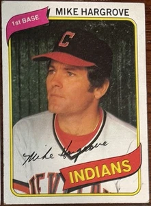 Mike Hargrove  Cleveland Indians  1980 Topps MLB Baseball Card # 308 - Picture 1 of 2