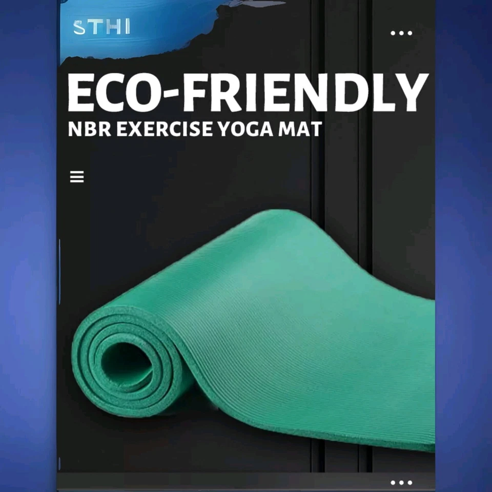 NBR Exercise Yoga Mat - Image 1 of 4