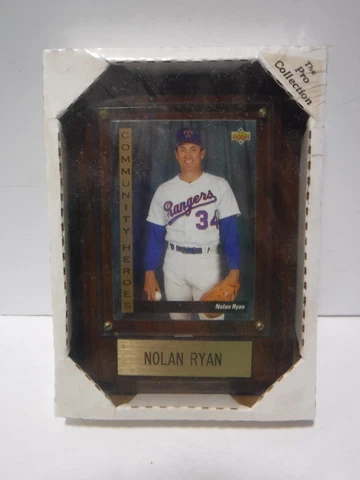 Nolan Ryan Rangers Upper Deck Community Heroes On 6.5"x5" Plaque 040723DMT2(A) Cover