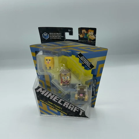 2018 MINECRAFT Mini-Figures Greek Mythology Pack 3 Figures ALEX As Hercules New Cover