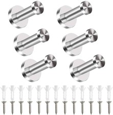 NAHUAA 6 Pezzi Ganci Appendiabiti da Parete in Acciaio Inox Ganci...