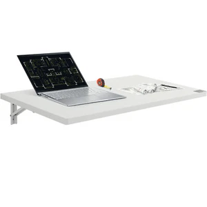 VEVOR Tavolo Pieghevole a Parete Galleggiante Scrivania Ufficio 90x50 cm Bianco - Imagen 1 de 12