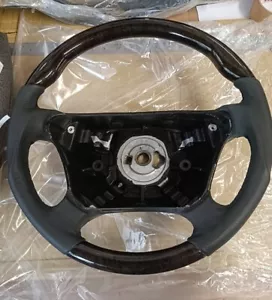 2000 01 02 for Mercedes E430 W210 Steering Wheel BirdsEye Black Leather Facelift - Picture 1 of 3