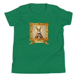 "St Peter Rabbit" Youth T-Shirt Funny Fan Art Hagiography Lapine Saint - Picture 1 of 7