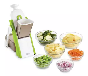 DASH Safe Slice Mandoline Slicer, Julienne + Dicer, Green, Used - Picture 1 of 3