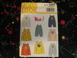 6983 Kinder Kleid / Strampler New Look Schnittmuster Kinder Größe NB-L - Bild 1 von 3