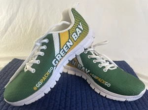 Green Bay Packers Women's SIZE 7 Mesh Sneakers #GOPACKGO Great Color Lightweight - Picture 1 of 7
