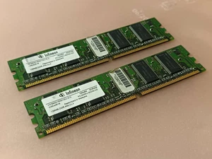 Infineon 256 MB (2x 128 MB) HYS64D16301GU-5-C PC-3200 400 MHz DDR1 SDRAM DIMM - Bild 1 von 3