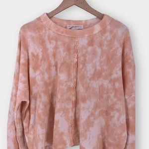 Spiritual Gangster Womens Matya Swing Sweatshirt in Ash (peach/orange/white) S - Picture 1 of 9