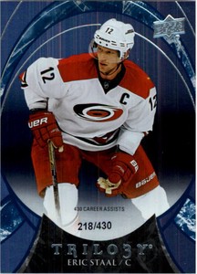 2015-16 Upper Deck Trilogy Rainbow Blue #16 Eric Staal /430