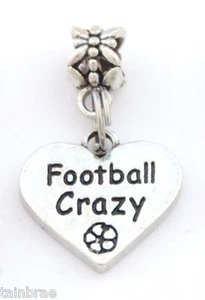 Football Crazy Charm Dangle - Picture 1 of 1