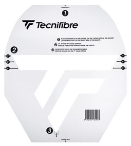 Tarjeta de plantilla de raqueta de tenis con logotipo Tecnifibre - Imagen 1 de 1