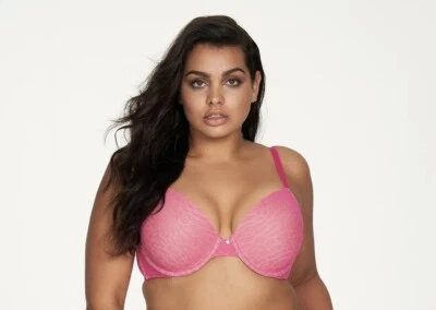 Sujetador Fredericks Untameable Boost Figura Completa Estampado Animal Rosa Encaje 34DD NUEVO CON ETIQUETAS Foto 1 de 4