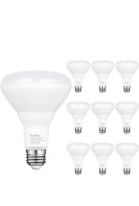 12 Pack BR30 LED/ Indoor Outdoor/ Recessed Dimmable Can Light 4000k Cool White - Picture 1 of 8