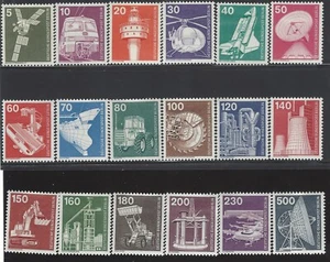 Alemania Ocupación de Berlín Scott #9N359-9N376 Como Nuevo Bisagras En estado bastante bueno 1975-82 Industria - Imagen 1 de 1