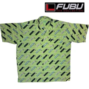 FUBU Street Racing Pressurized Tank AOP Button Down Hemd Herren Größe XXL - Bild 1 von 8