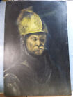 Bild : Mann mit Goldhelm     l auf Leinen    40 x 60 cm