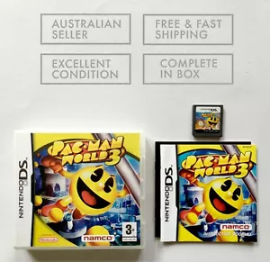 Pac-Man World 3 Nintendo DS + MANUAL + FREE & FAST POST + EXCELLENT CONDITION - Picture 1 of 5