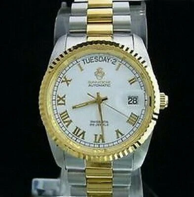 Reloj automático para hombre Sandoz oro plata acero inoxidable 8113X12-2 Foto 1 de 2