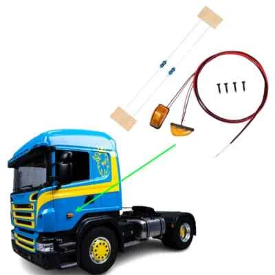 CGRC LED Seitenlicht Positionsleuchte Für 1/14 Tamiya RC LKW Auto Scania 770S VOLVO