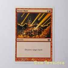 Magic The Gathering MTG 8th Edition - 225/350 Stone Rain Card