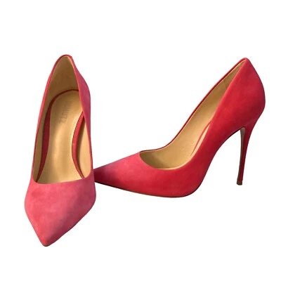 SCHUTZ Pumps Womens Size 10 Farrah Suede Pointed Toe High Heels Pink - Image 1 of 4