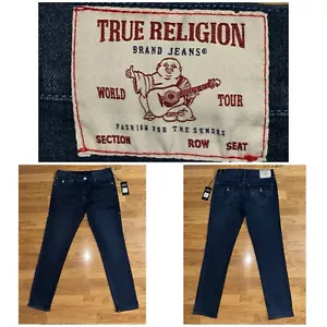 True Religion Marke Rocco Relaxed Skinny Jeans Herren Bundweite 34 Länge 32 Neu - Bild 1 von 24