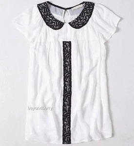 NEU Anthropologie Sephie-Bluse mit Kragen von Edme & Esyllte Größe 6 - Bild 1 von 3