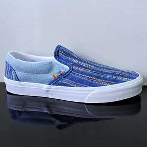 Vans Sneaker Uomo Classica Slip-On "Insieme Come Noi" Denim in Bellissima Multi - Foto 1 di 12