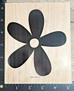 Stampin' Up! BIG BLOSSOM Set of 1 Wood Mounted Rubber Stamp Large Stamp 2007 - Picture 1 of 5