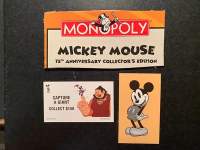 Monopoly   Mickey Mouse   CAPTURE A GIANT Card    Old Mickey   2004 - Image 1 of 3