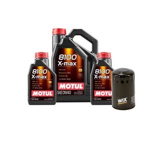 7L Motul 8100 X-MAX 0W40 WIX Filter Motor Oil Change Kit API SN - Picture 1 of 1