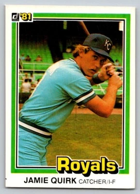1981 Donruss - #341 Jamie Quirk - Image 1 of 2