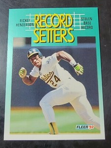 1992 Fleer Baseball #681 Rickey Henderson *BUY 2 GET 1 FREE*