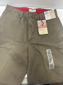 Dockers Iconic Khakis Light Brown Flat Front Cotton Chinos Mens Pants 32X30 New - Picture 1 of 5