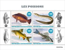 Fishes MNH Stamps 2022 Central African Republic M/S