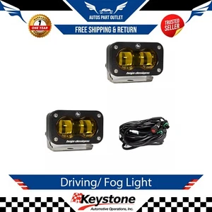 Nuevo par de luces antiniebla/conducción ámbar para S2 SAE LED de luces auxiliares universal - Imagen 1 de 3