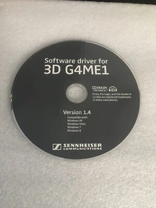 Sennheiser 3D G4ME1 Software Driver Only 1.4 Version Dolby - Picture 1 of 2