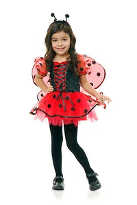 black & red LOVE BUG kids girls toddler ladybird beetle halloween costume 2T-4T - Picture 1 of 1