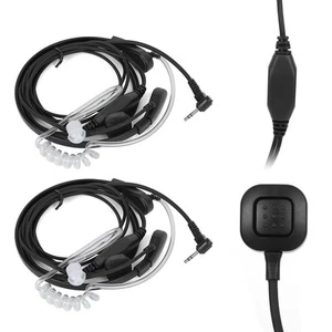 `2Pcs 2.5Mm Walkie Talkie Headset Throat Vibration Mic For Cb Tlkr - Photo 1/12
