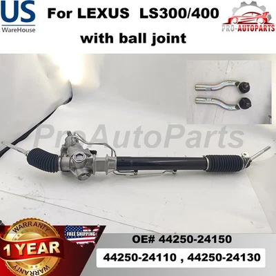 Conjunto de cremallera y piñón 44250-24150 para Lexus SC300 SC400 1992-2000 con rótula Foto 1 de 4