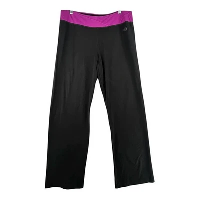 Pantalones elásticos atléticos de yoga de pierna ancha negros rosas X-grandes The North Face para mujer Foto 1 de 4