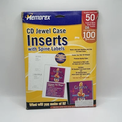 CD Jewel Case Inserts (100 Inserts Slim Cases or 50 for Standard ) (at least 50) - Image 1 of 4