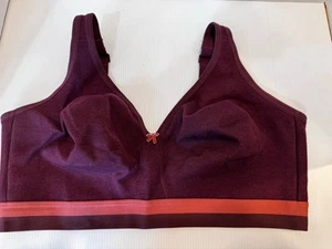 NEW Lane Bryant Cacique Lightly Lined No-Wire Bra 42DDD Solid Burgandy - Picture 1 of 5
