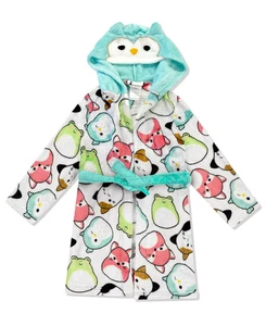 Nueva bata con capucha de lana para niñas Squishmallows 6 8 10 12 14 - Imagen 1 de 4