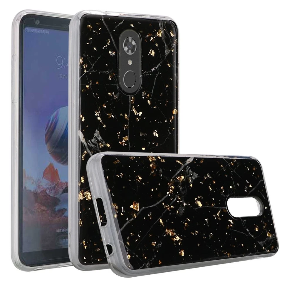 GSA Slim Glitter Hybrid Case for LG Stylo 4 & 4 Plus - Black - Image 1 of 1