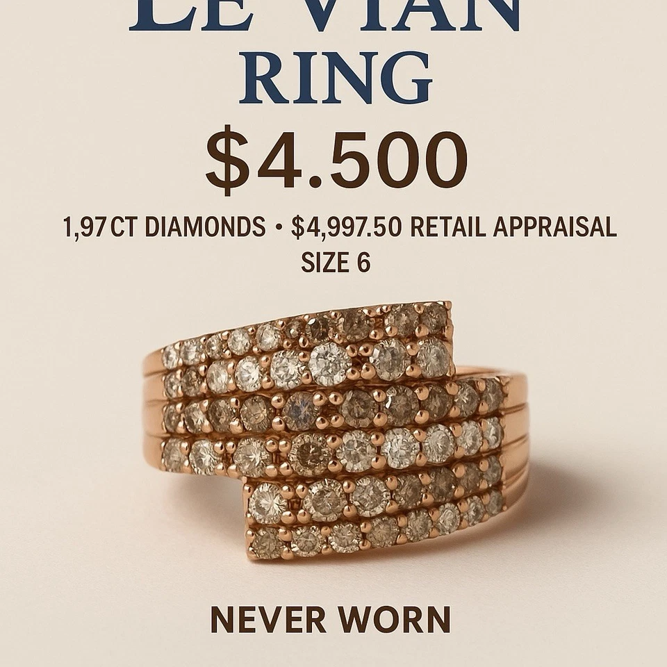 Le Vian Diamond Ring 1.97 CT Rose Gold - Image 1 of 4